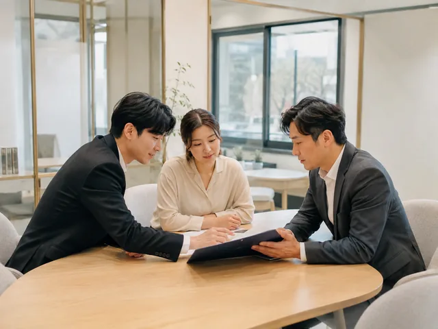 보험 상담 업무를 표현한 AI 연출 이미지